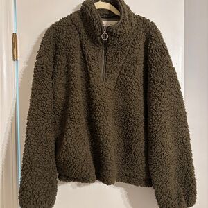 Thread & Supply Olive Green Pullover